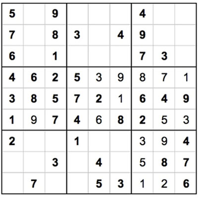 Sudoku Schach Zahlen 1 Bis 9 Können Nur Einmal in Jeder Zeile Setzen und In R9H6 